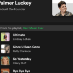 Spotify’s bad privacy settings just leaked Palmer Luckey’s bops